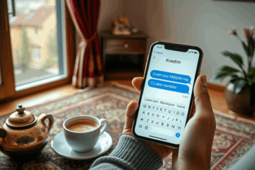 Bir kişinin telefon üzerinden kredi başvurusu yaptığı an