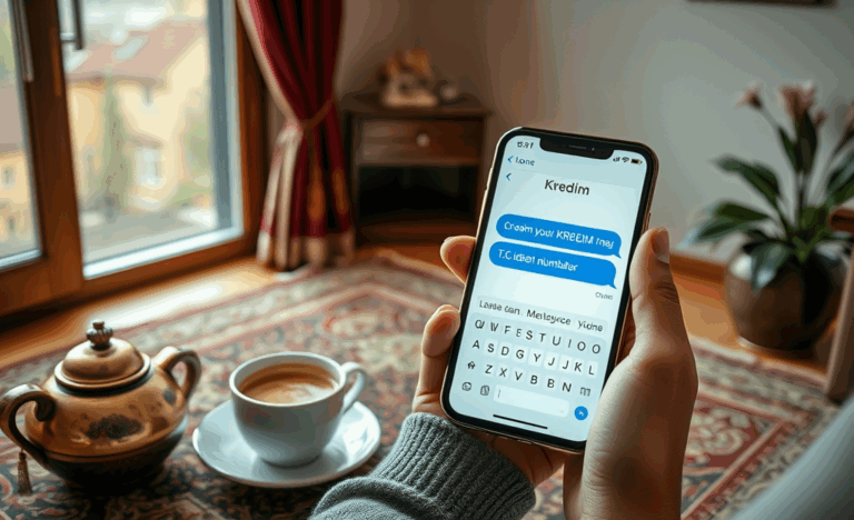 Bir kişinin telefon üzerinden kredi başvurusu yaptığı an