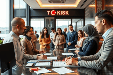 Bir kişinin bankadan kolay kredi başvurusu yaparken belgelerini sunması