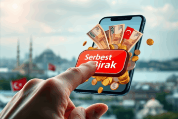 Bir kişinin online platformda bir butona tıklayarak para serbest bırakması