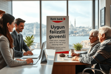 Uygun faizli güvenli kredi ile ilgili bilgi veren finansal bir grafik