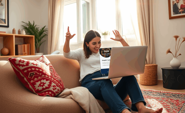 Geçmiş olmadan onaylanan kredi için online başvuru yapan bir kişi