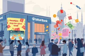 Dijital kredi başvurusu yapan kişinin mobil cihazı üzerinden finansal işlemler yaparken görüntüsü.