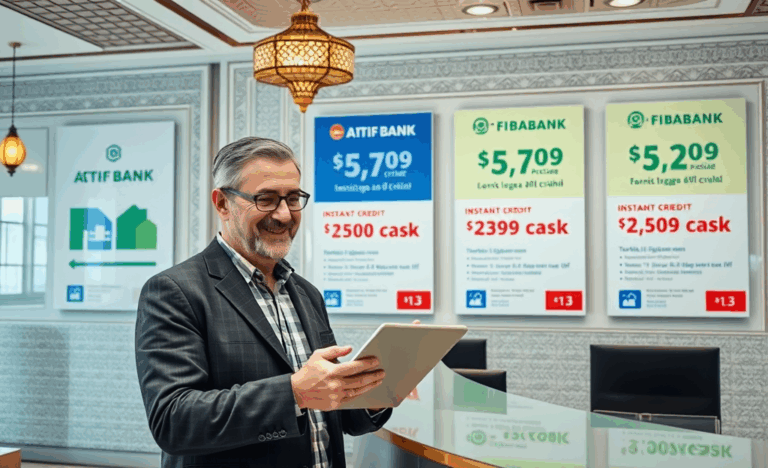 Bir kişinin online kredi başvurusunda bulunduğunu gösteren görsel.