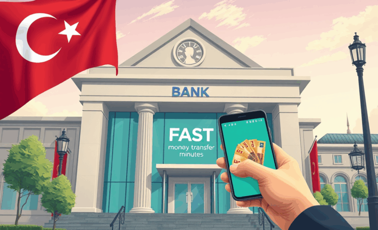 Dakikalar içinde bankaya para göndermek için FAST sistemi kullanımı
