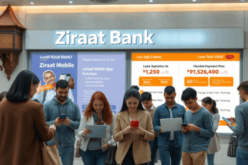 Ziraat Bankası üzerinden kredi başvuru sürecini gösteren bir ekran görüntüsü.