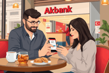 Akbank'ta kişisel kredi başvurusu yapma yöntemleri hakkında bilgi içeren bir grafik.
