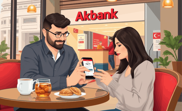 Akbank'ta kişisel kredi başvurusu yapma yöntemleri hakkında bilgi içeren bir grafik.