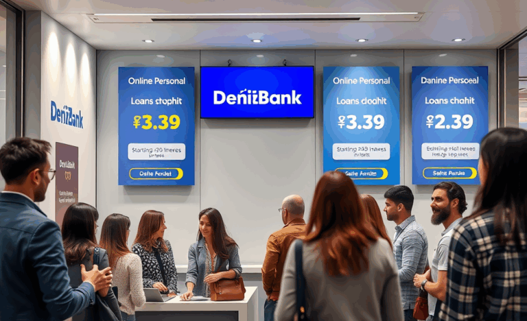 DenizBank çevrimiçi kredi başvuru ekranı ve süreç