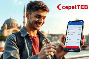 Image showcasing CepteTEB's digital banking platform with automatic analysis for credit solutions.