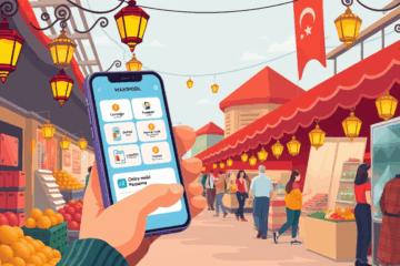 A person using Maximum Mobil app for secure credit transactions