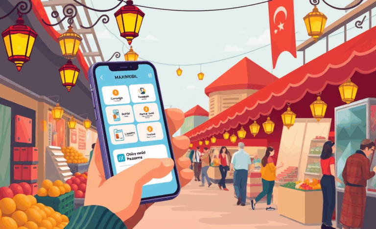 A person using Maximum Mobil app for secure credit transactions